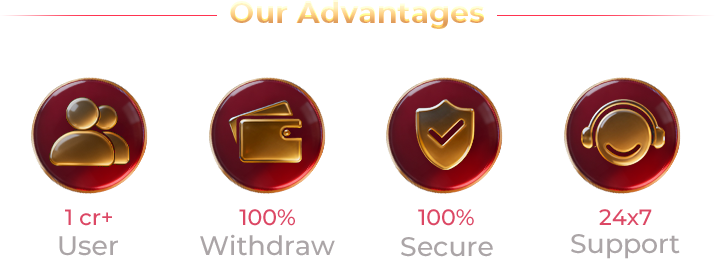 Our advantages: 1 cr+ users, 100% withdraw, 100% secure, 24x7 support